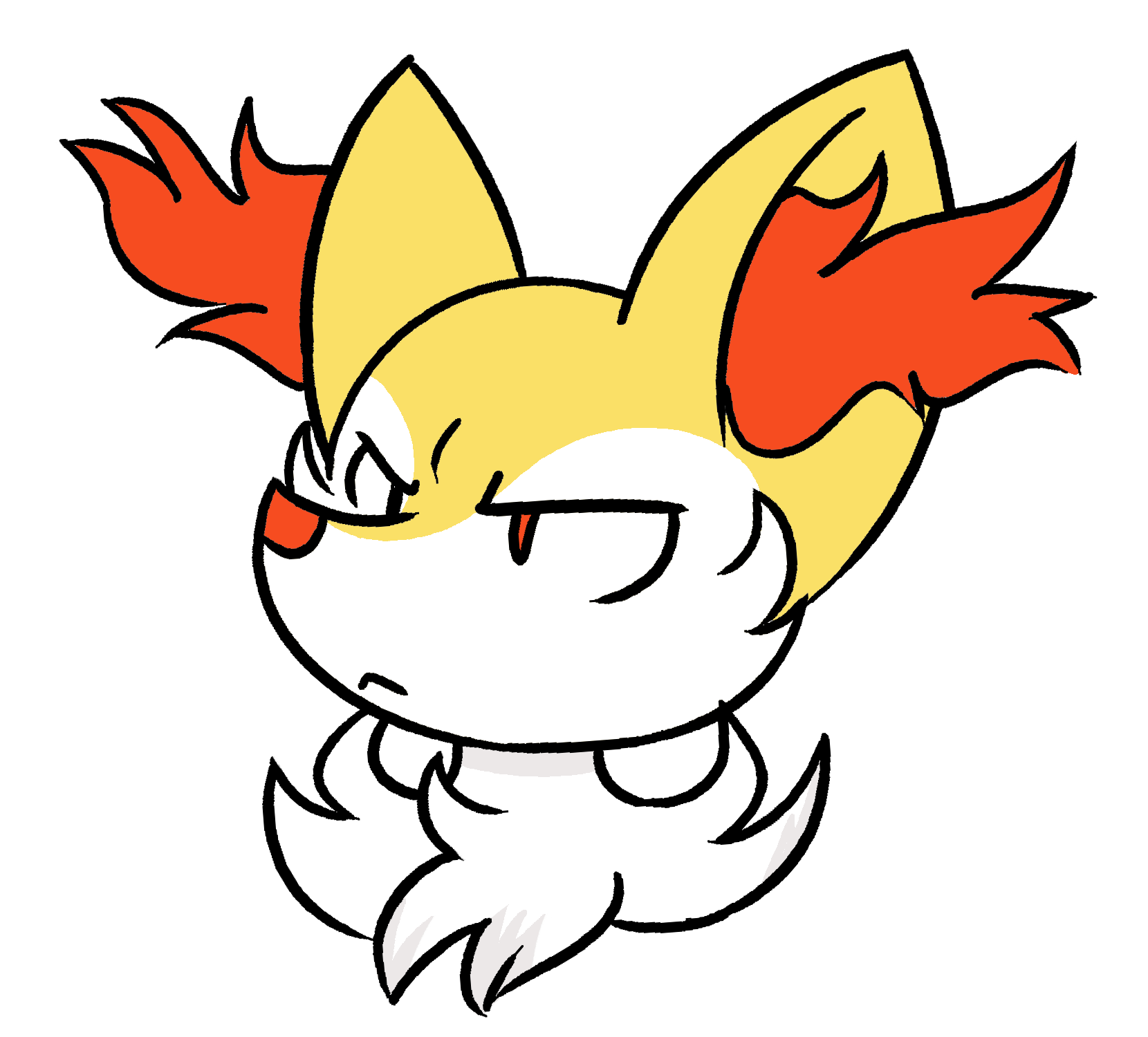 Braixen Pokemon PNG Isolated HD