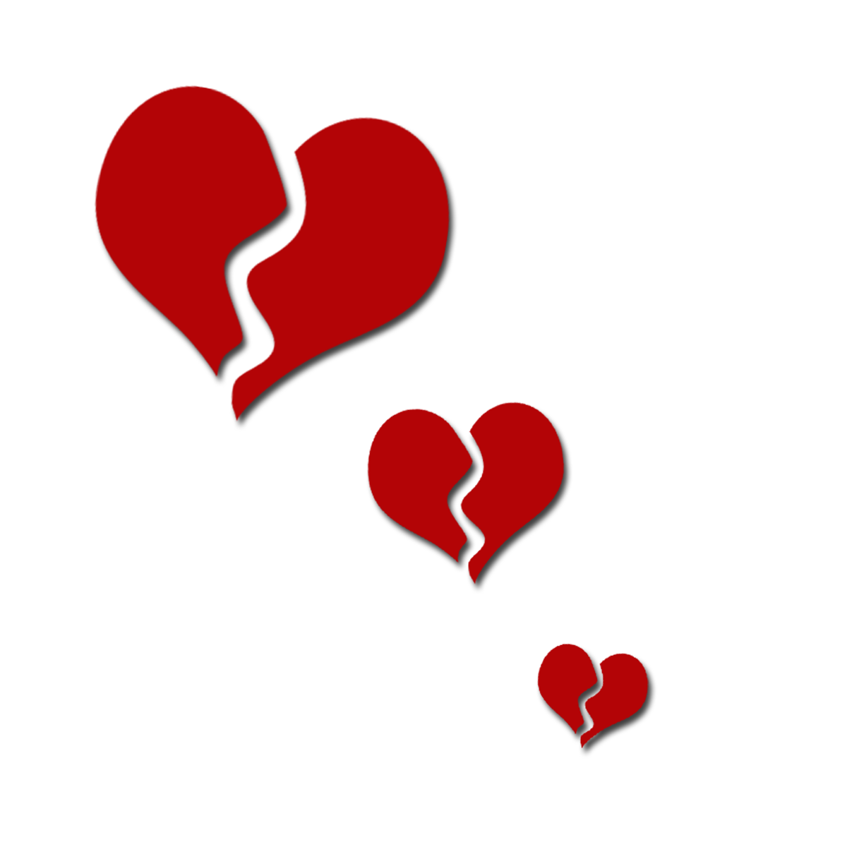 Broken Heart PNG Background Isolated Image