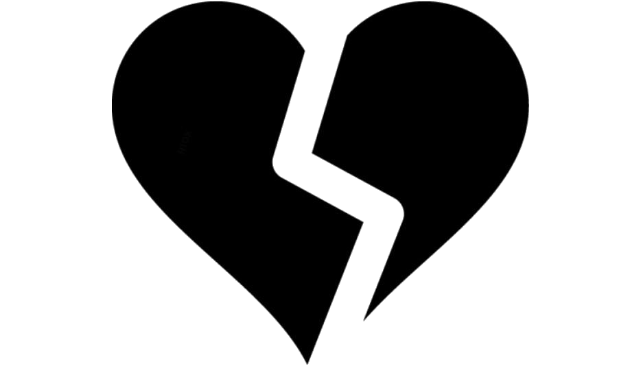Broken Heart PNG Isolated Clipart