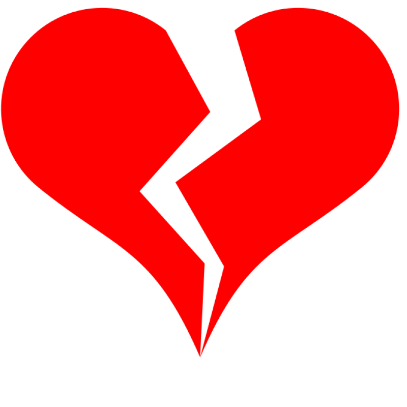 Broken Heart PNG Isolated Transparent HD Photo