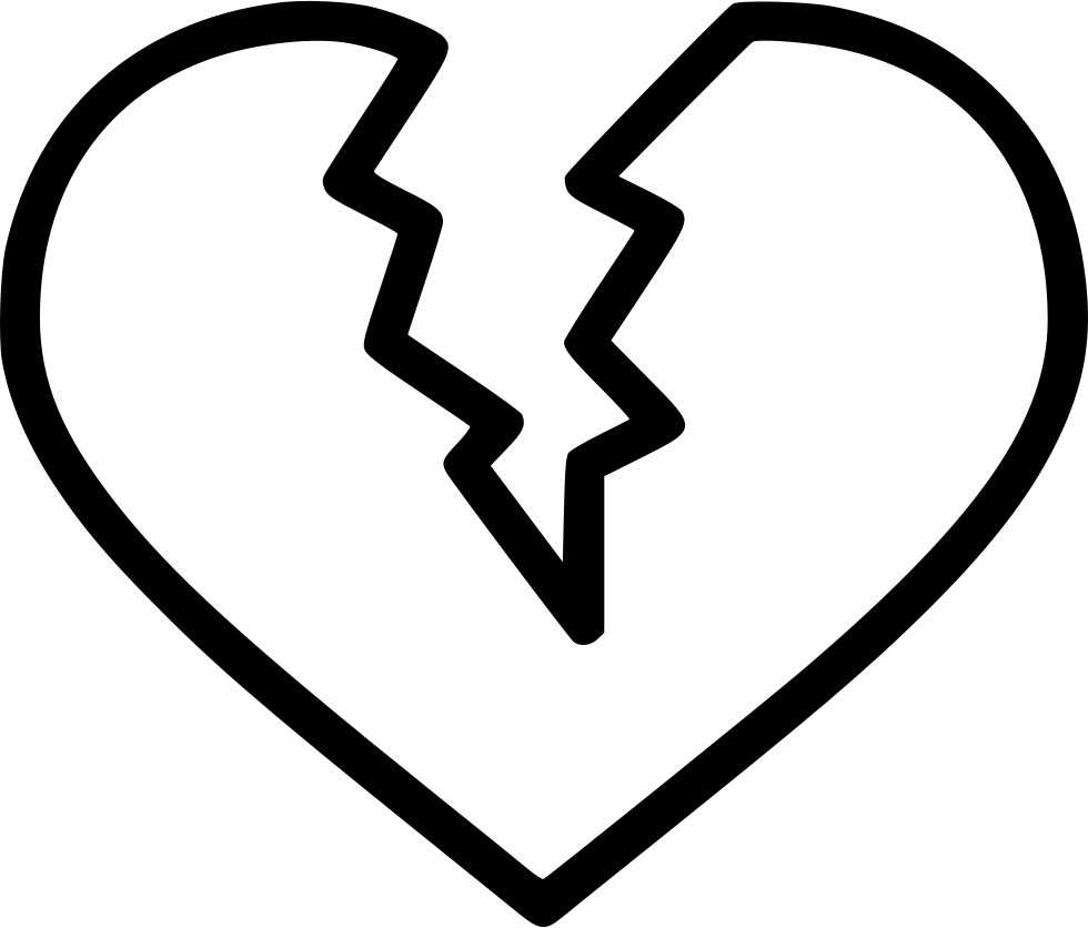 Broken Heart PNG Isolated Transparent Picture