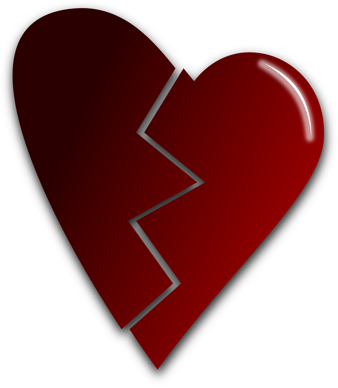 Broken Heart PNG Transparent Picture