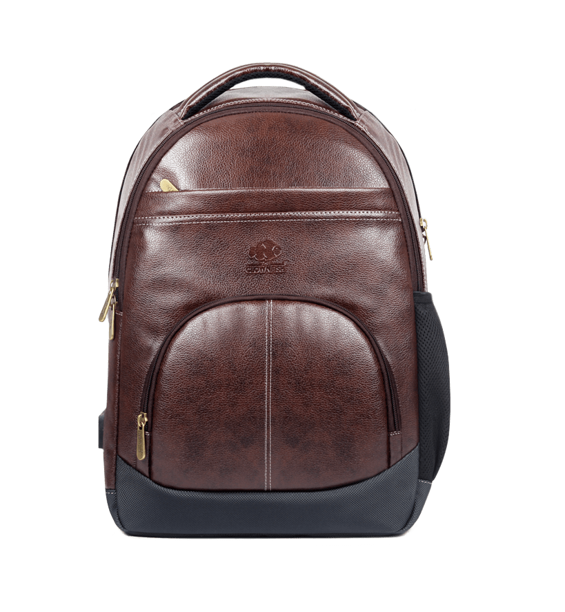 Brown Backpack PNG Isolated File
