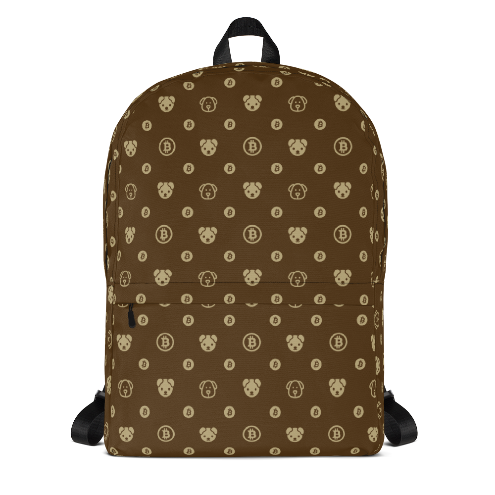 Brown Backpack PNG Isolated Image