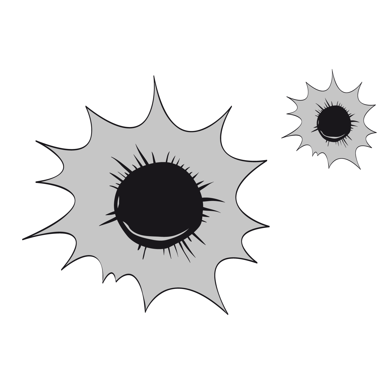 Bullet Holes PNG Isolated Image