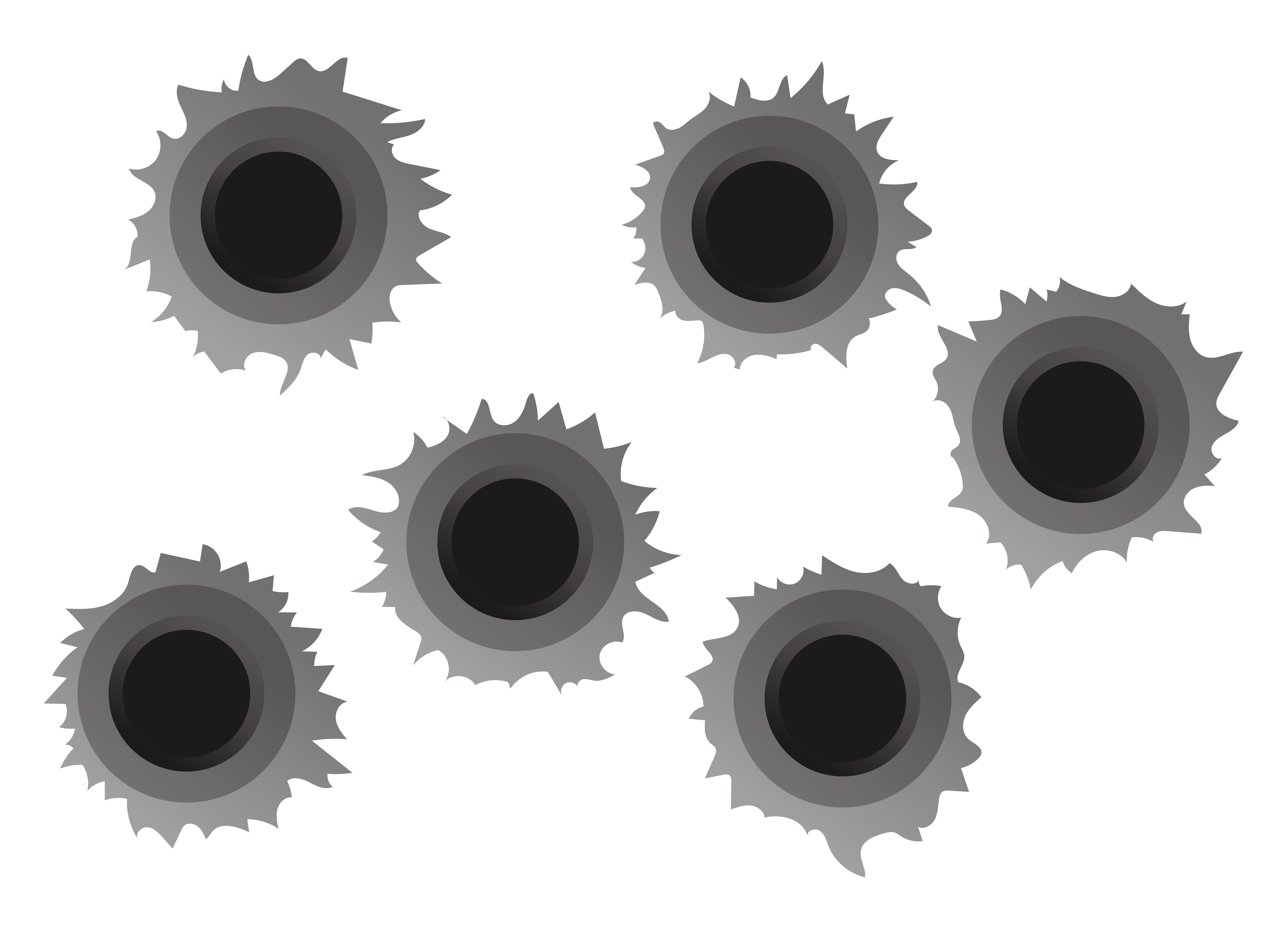 Bullet Holes PNG Isolated Photos