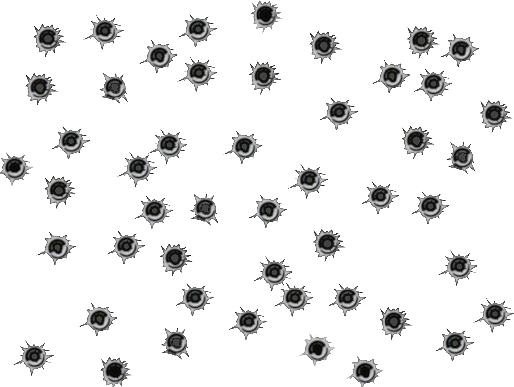 Bullet Holes Transparent Isolated Images PNG