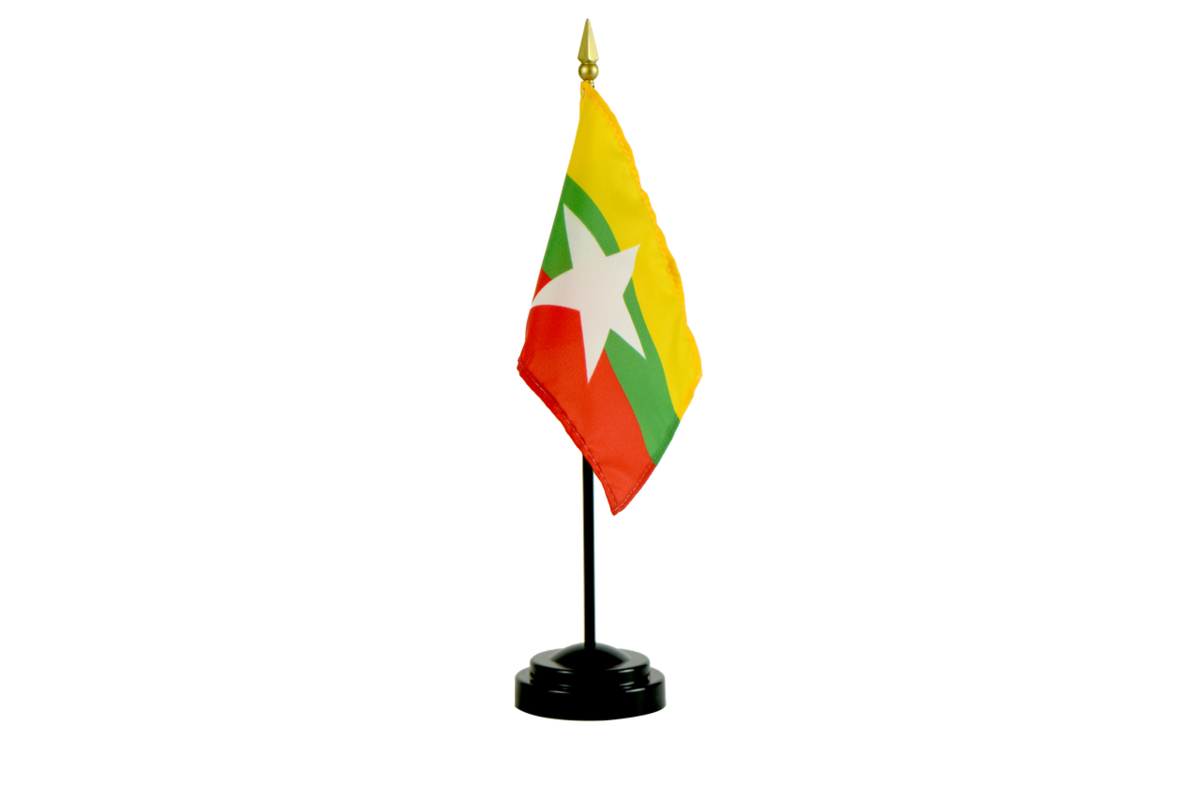 Burma Flag PNG Isolated Image