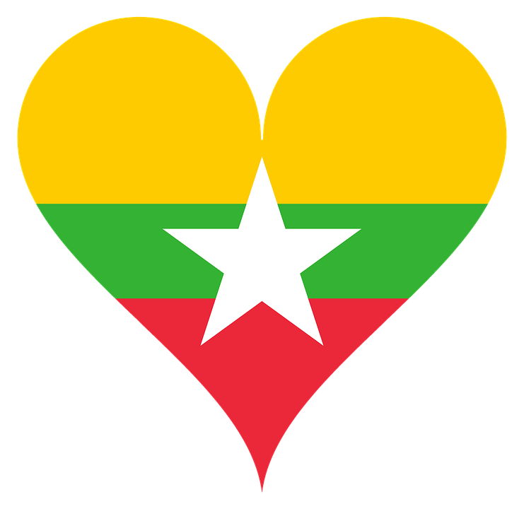 Burma Flag PNG Picture