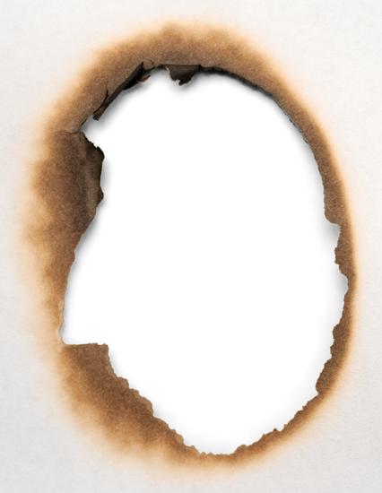 Burn Paper PNG Photo