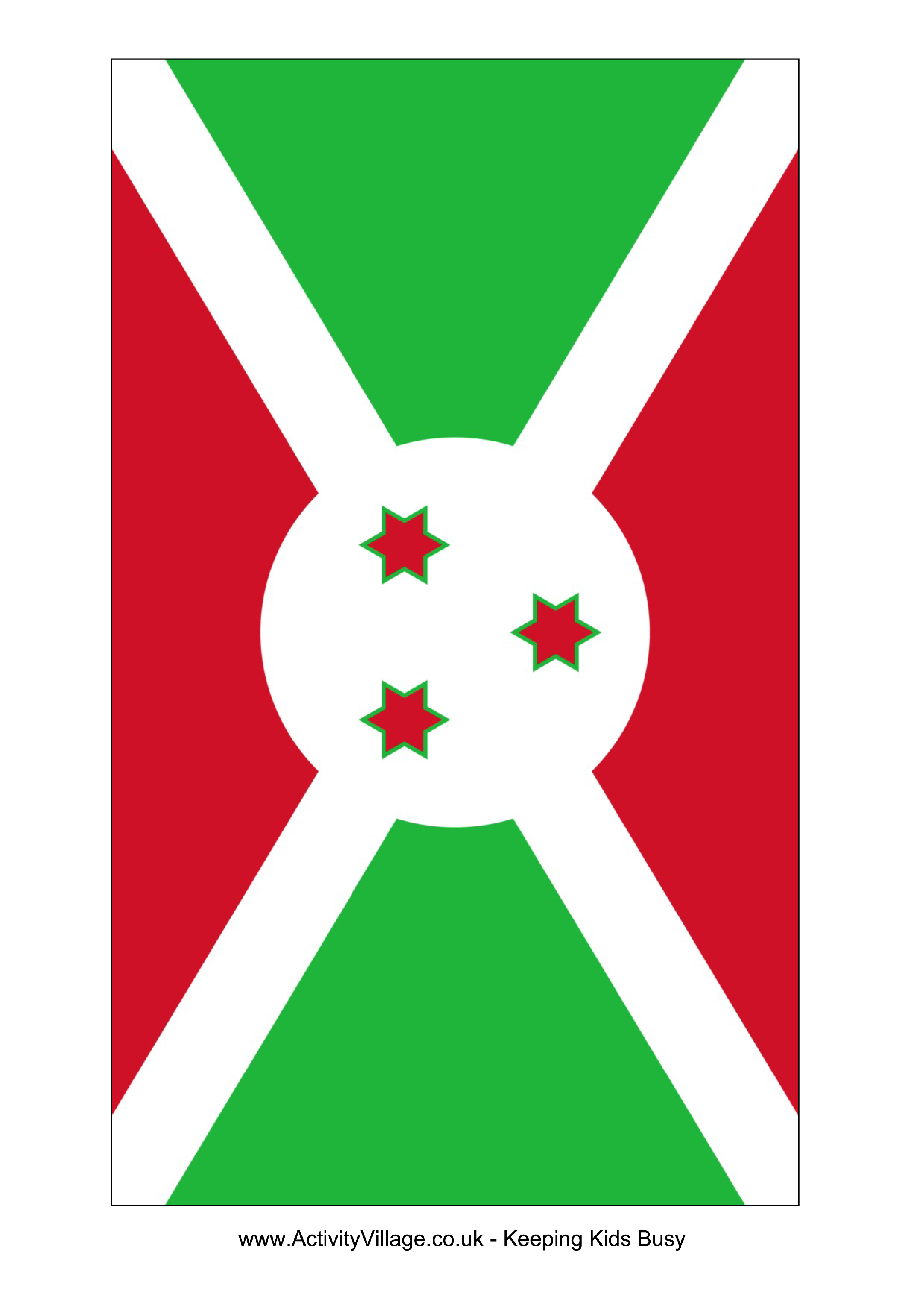 Burundi Flag PNG HD Isolated