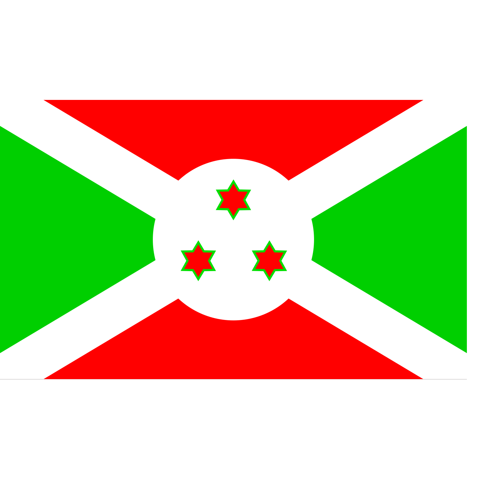 Burundi Flag PNG Isolated Image