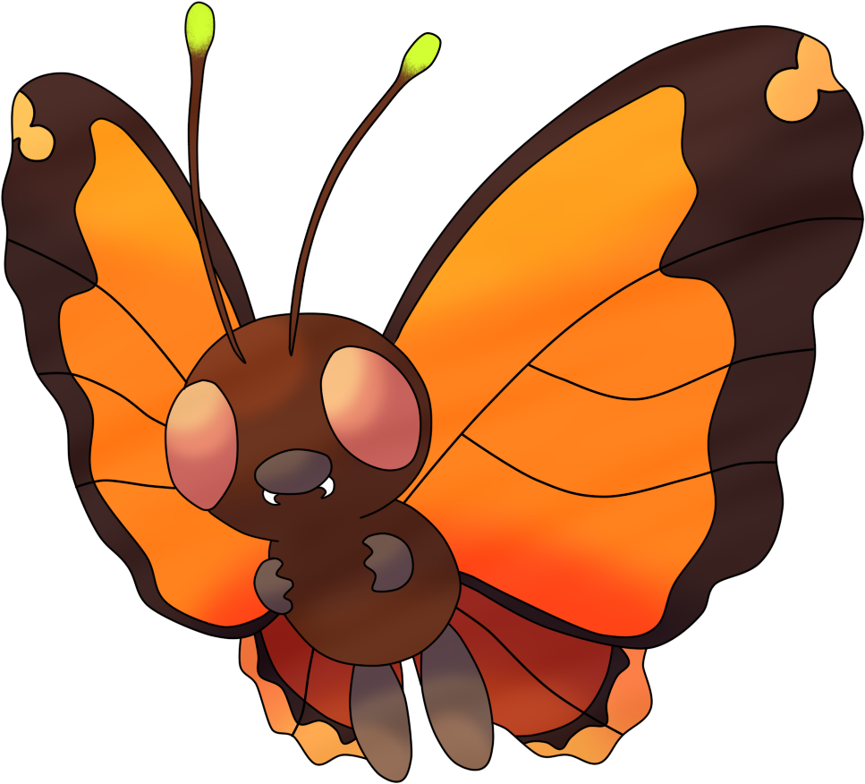 Butterfree Pokemon PNG Background Image