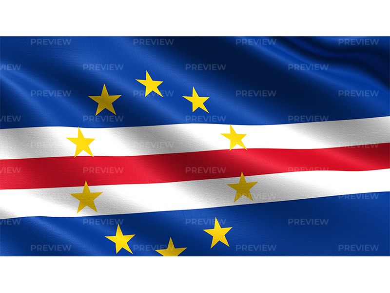 Cabo Verde Flag PNG Image