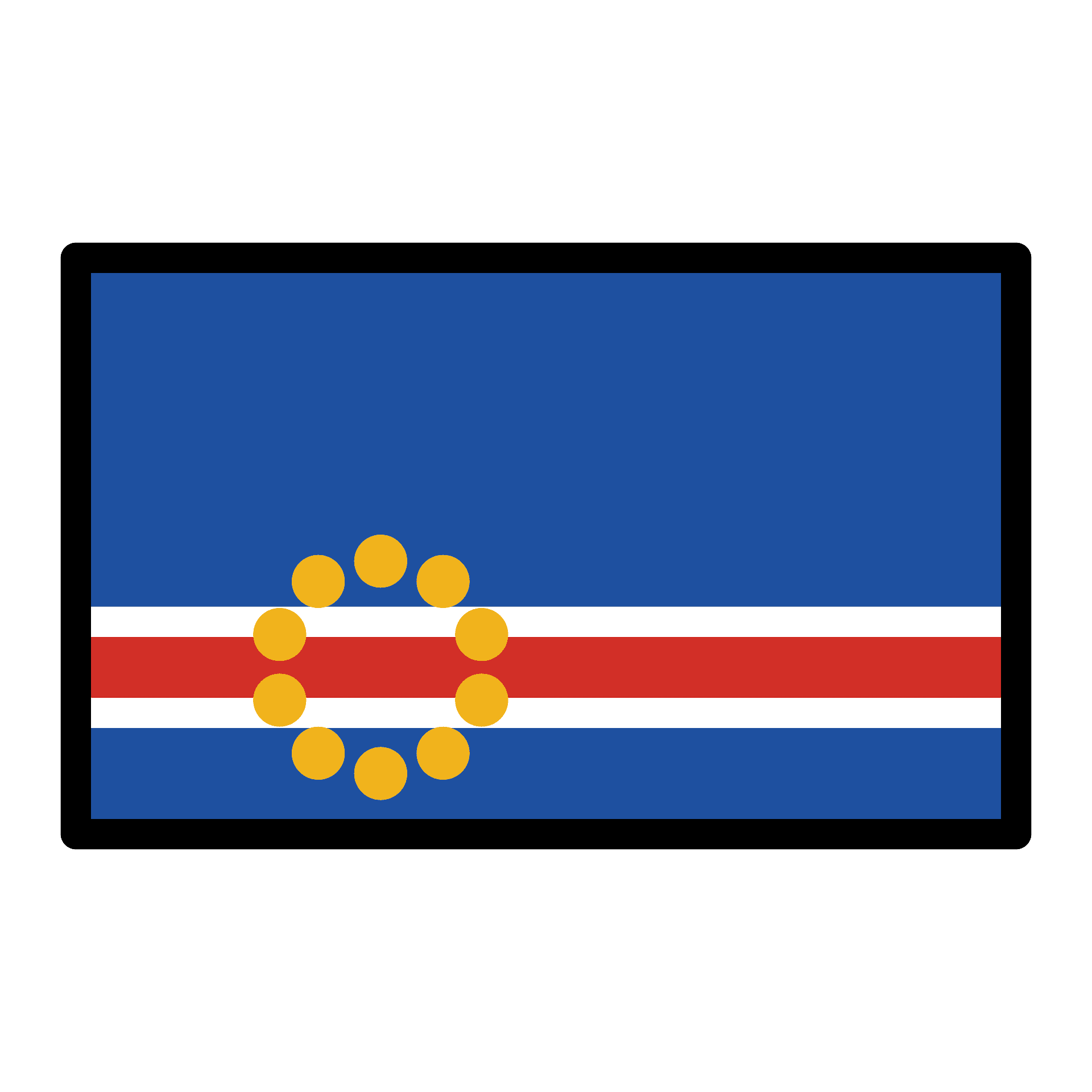Cabo Verde Flag PNG