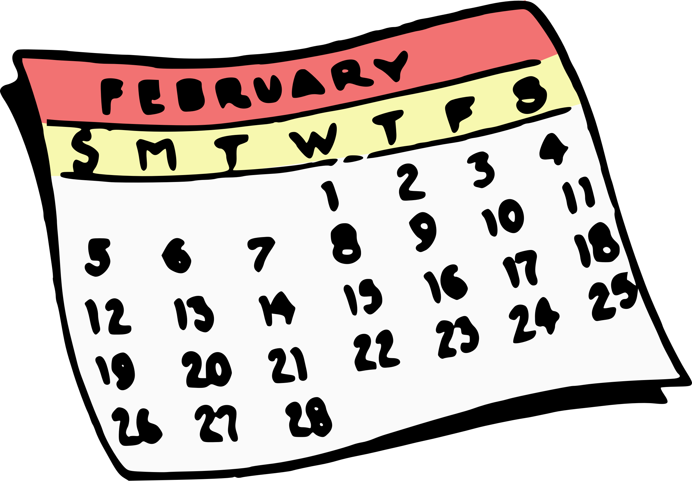 Calendar Clipart PNG Image