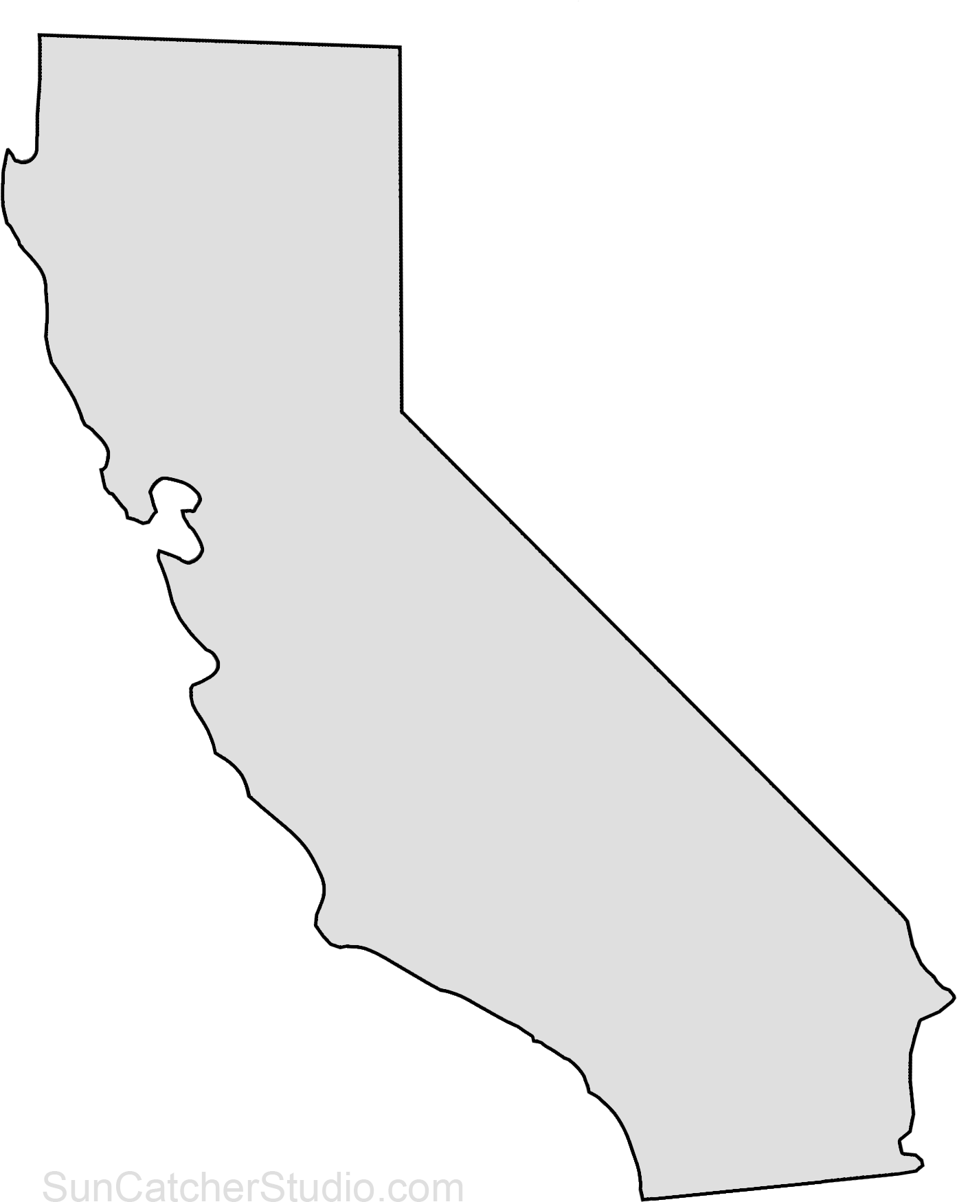 California Map PNG HD Isolated
