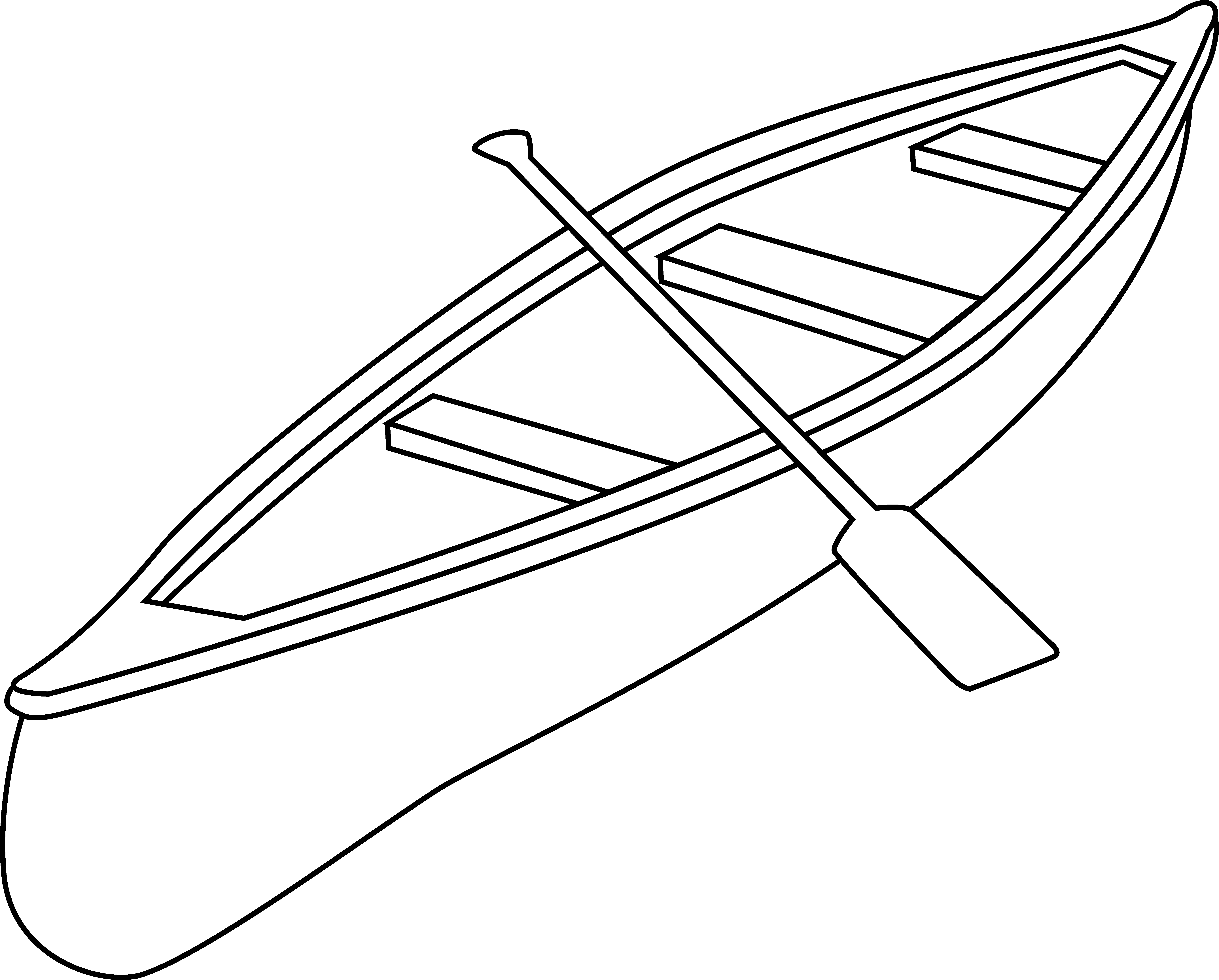 Canoe PNG Isolated File