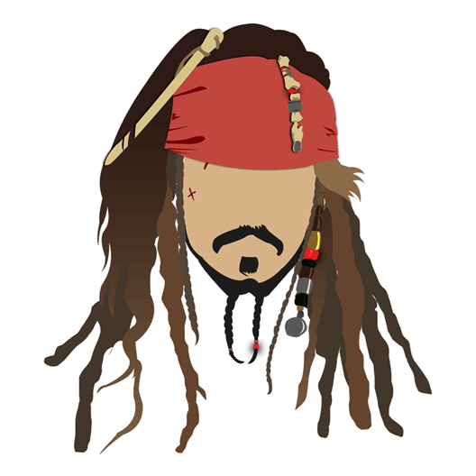 Captain Jack Sparrow PNG Background Image