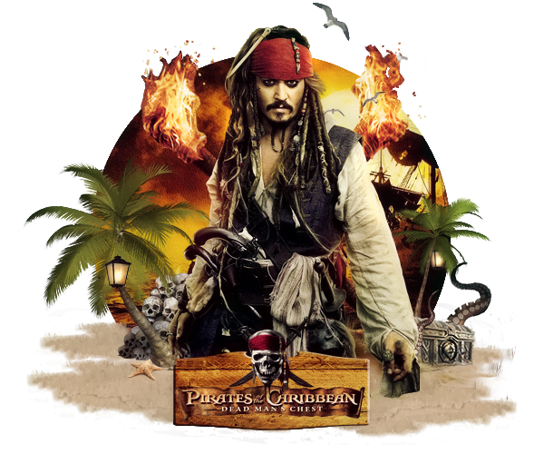 Captain Jack Sparrow PNG Isolated Photo