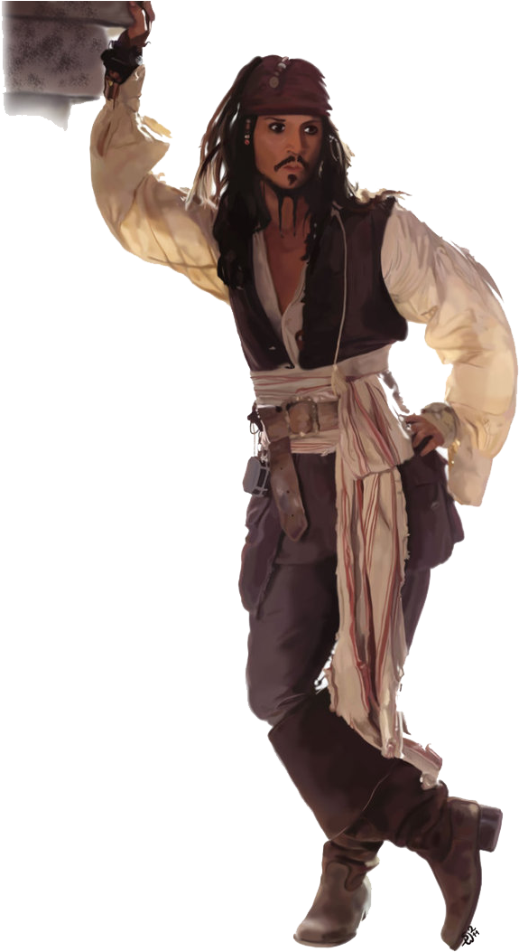 Captain Jack Sparrow PNG Isolated Photos