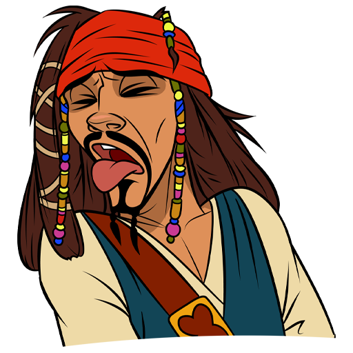 Captain Jack Sparrow PNG Isolated Picture