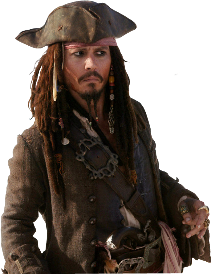 Captain Jack Sparrow PNG Transparent