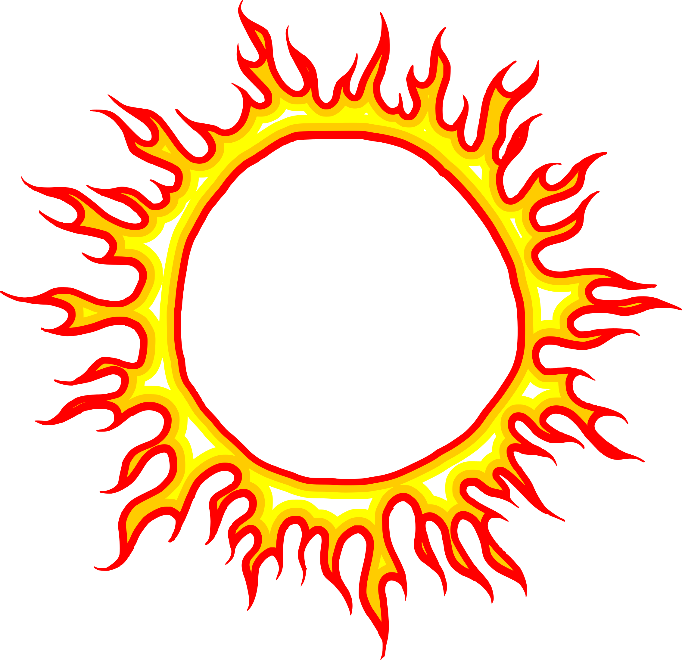 Cartoon Fire PNG Isolated File