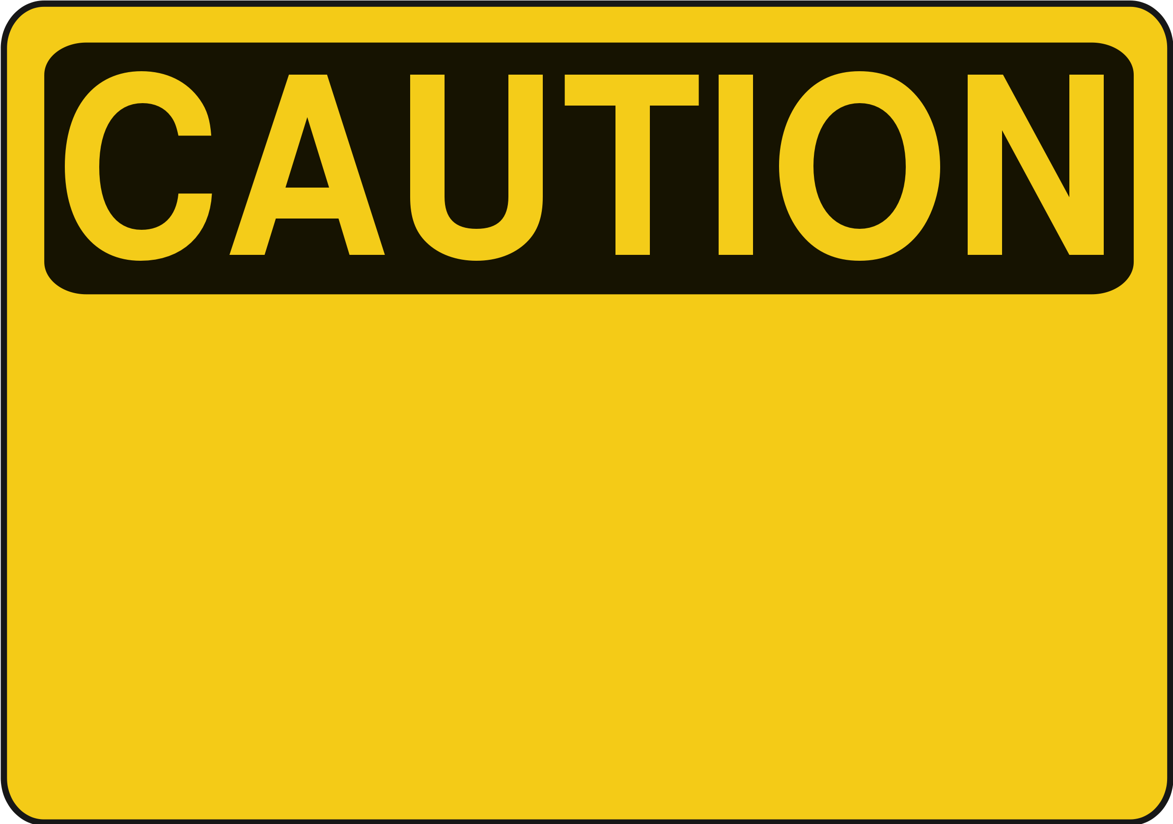 Caution PNG Pic
