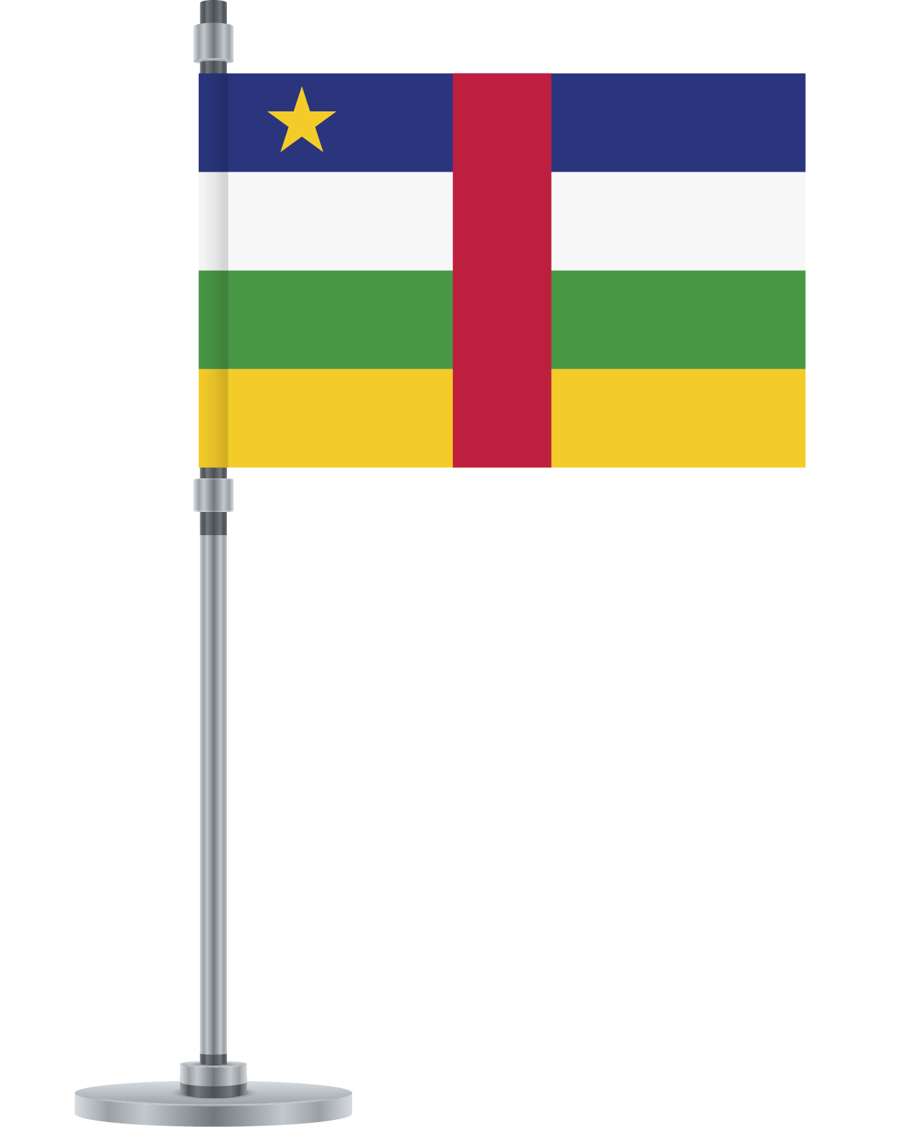 Central African Republic Flag PNG Isolated HD