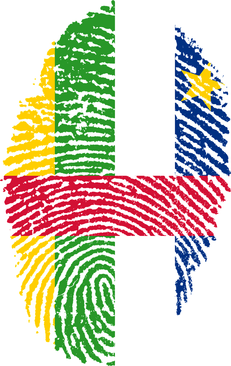 Central African Republic Flag PNG Isolated Photo
