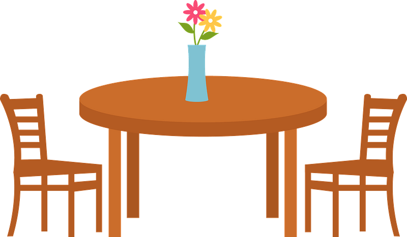 Chairs And Table PNG Pic