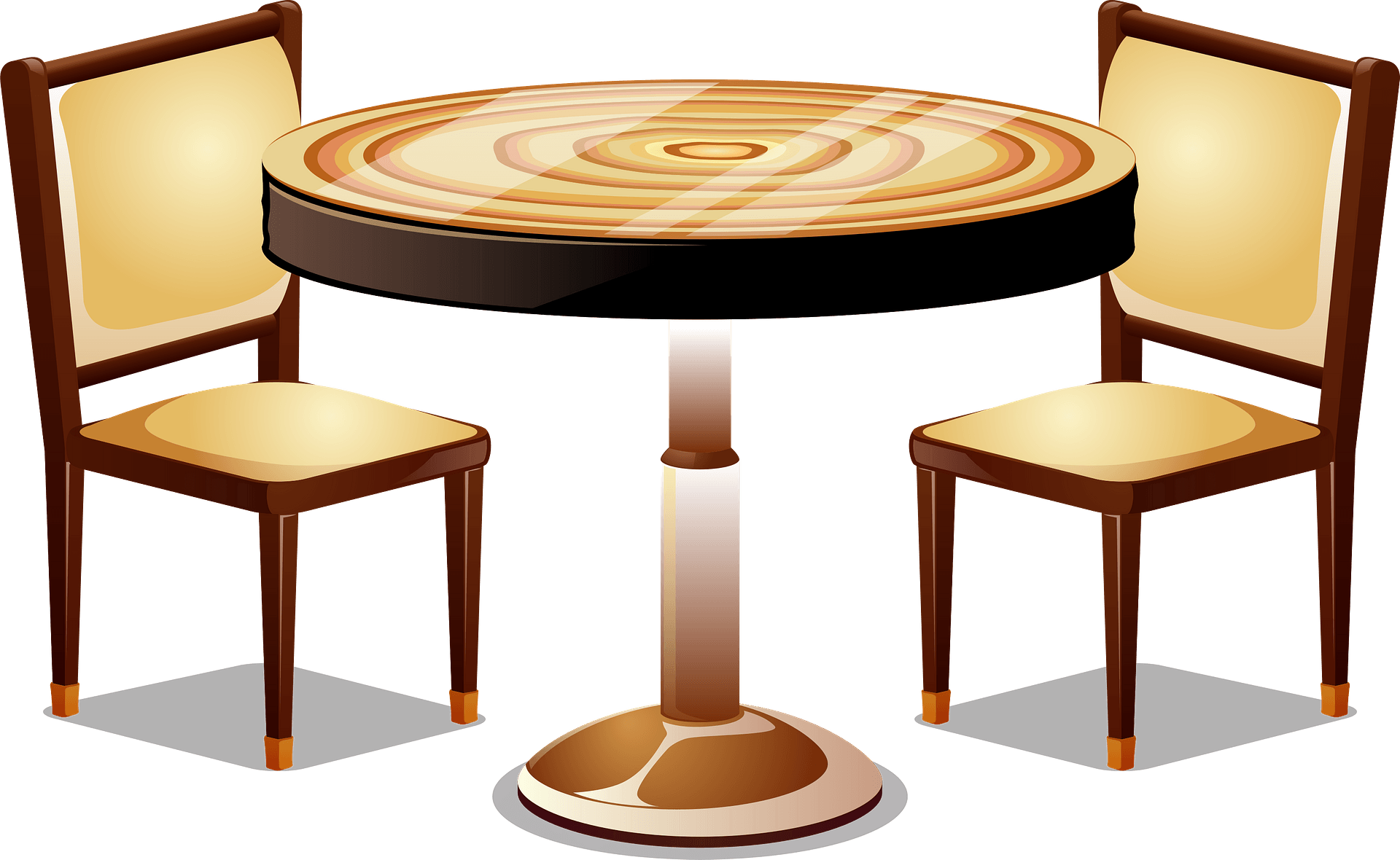 Chairs And Table PNG Picture