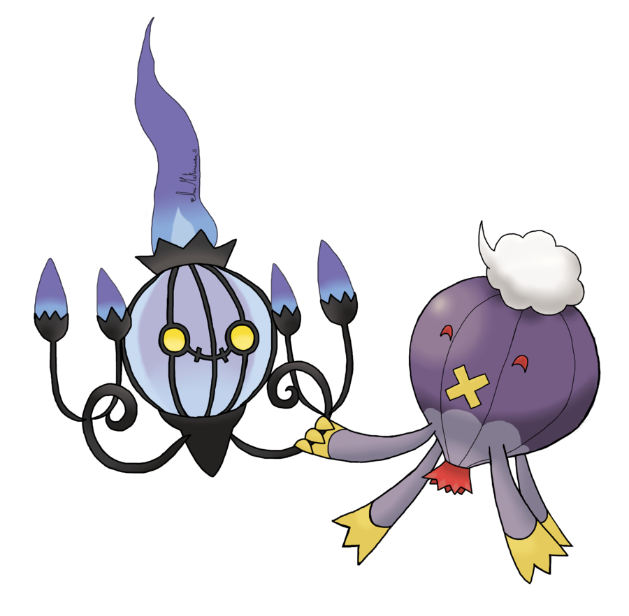Chandelure Pokemon PNG Isolated File
