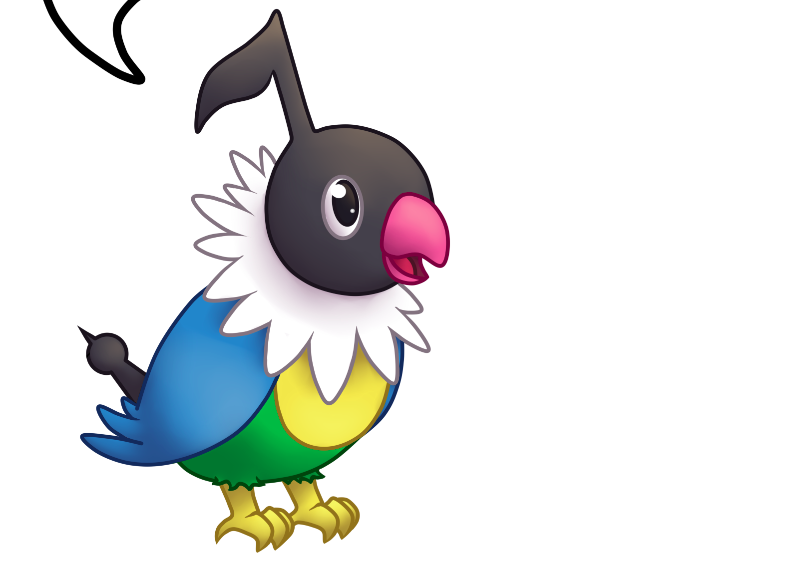 Chatot Pokemon PNG Isolated Clipart