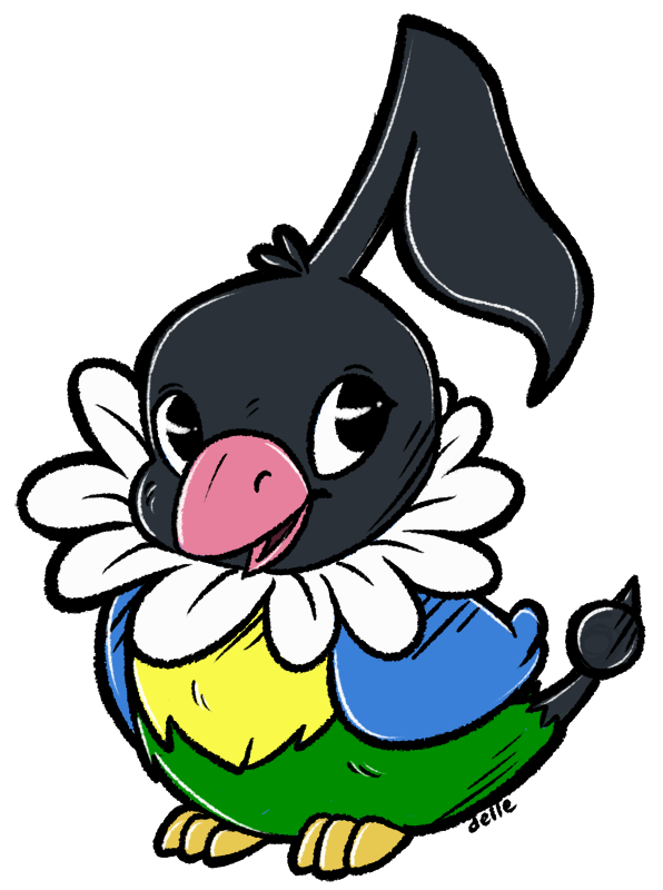 Chatot Pokemon PNG Isolated File