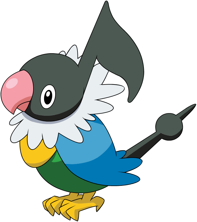Chatot Pokemon PNG Isolated Pic