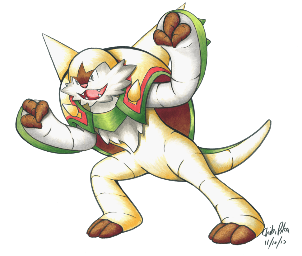 Chesnaught Pokemon PNG Isolated Clipart