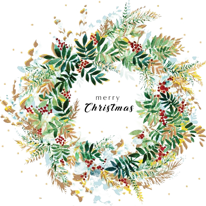 Christmas Wreath PNG Isolated Pic