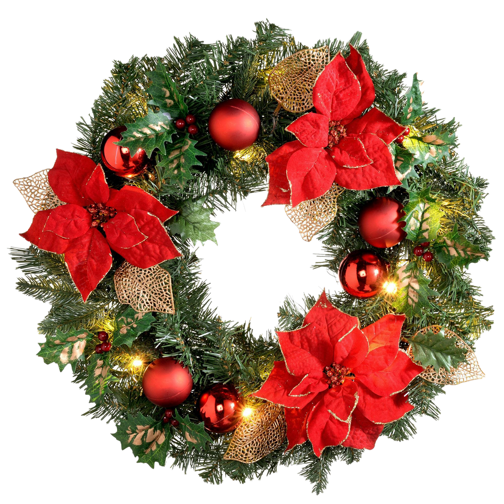 Christmas Wreath PNG Isolated Transparent HD Photo