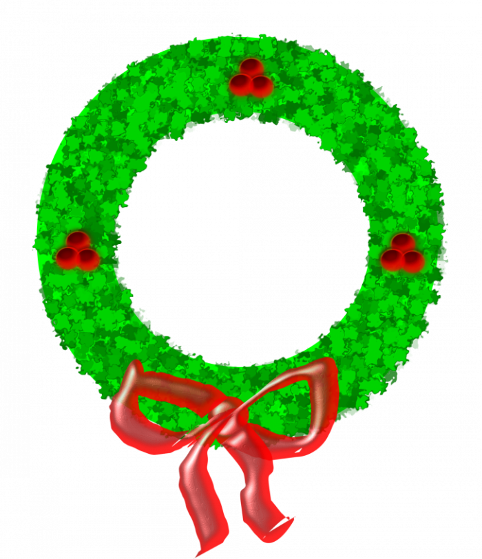 Christmas Wreath PNG Isolated Transparent