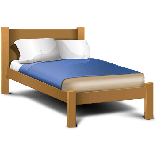 Classic Cartoon Bed PNG Pic
