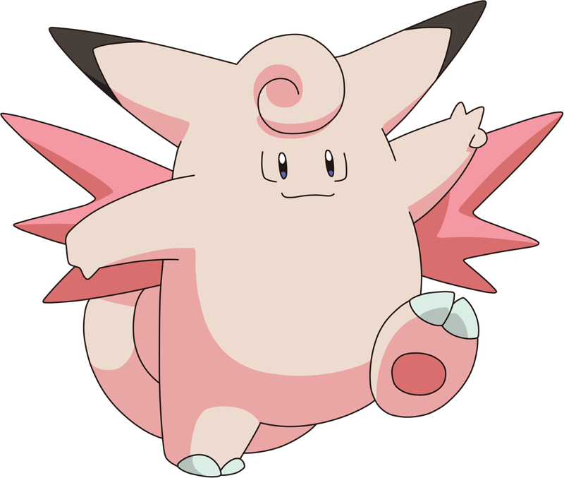 Clefable Pokemon PNG Isolated Image