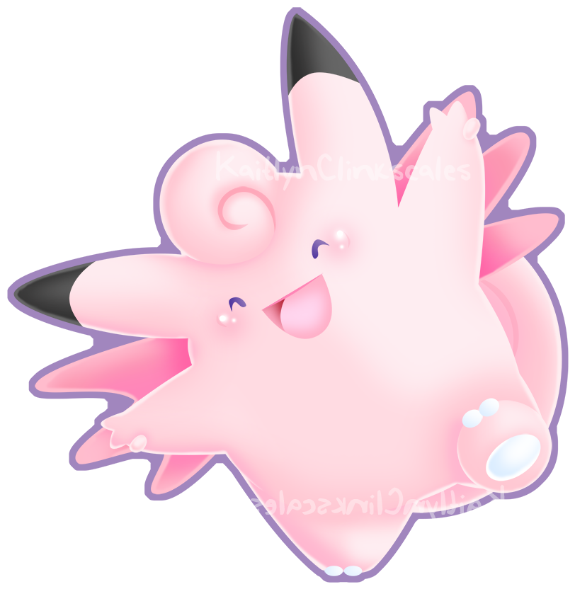 Clefable Pokemon PNG Isolated Picture