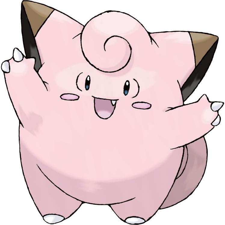 Clefairy Pokemon PNG Isolated Clipart