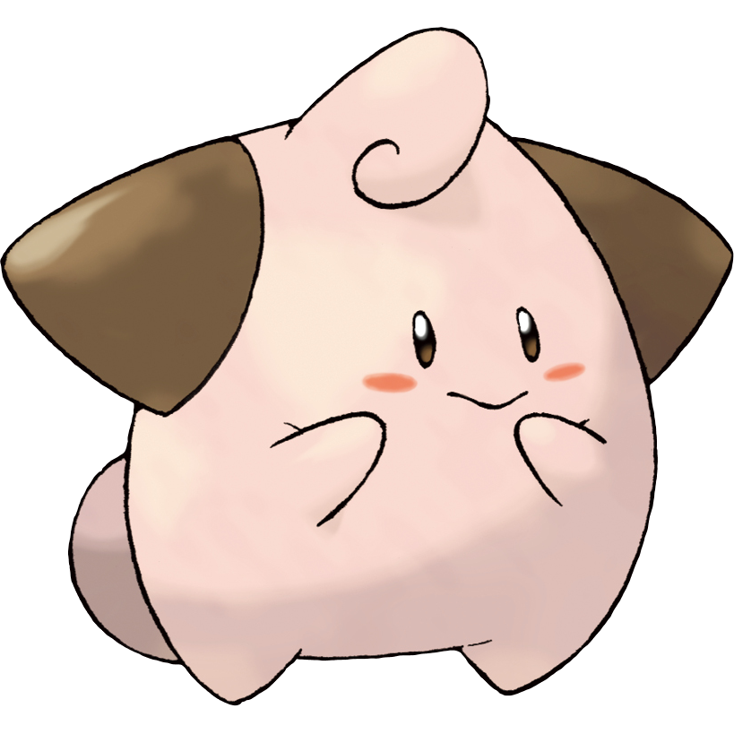 Cleffa Pokemon PNG Isolated Clipart