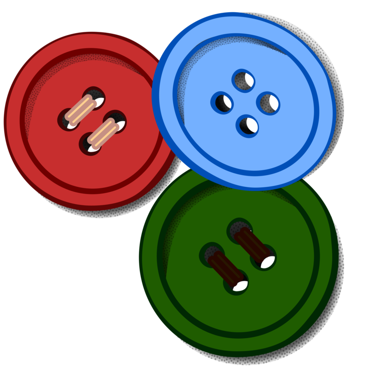 Clothes Button PNG Isolated Clipart