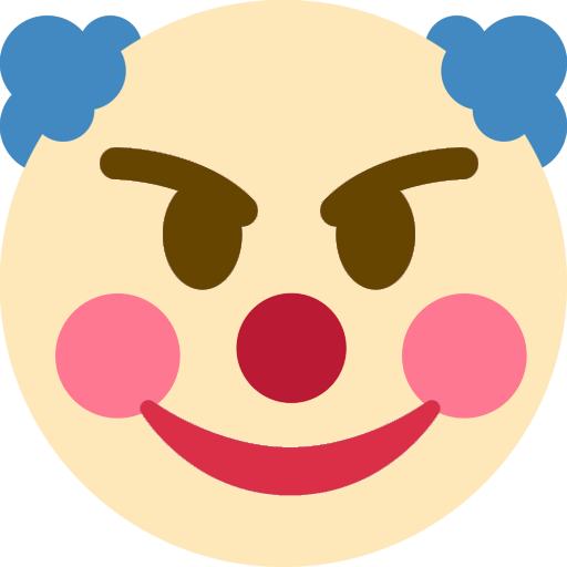 Clown Emoji Transparent PNG