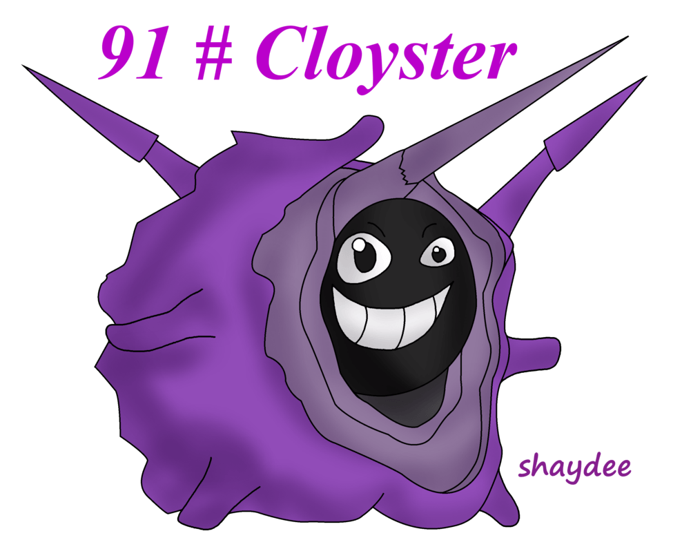 Cloyster Pokemon PNG Isolated Photo