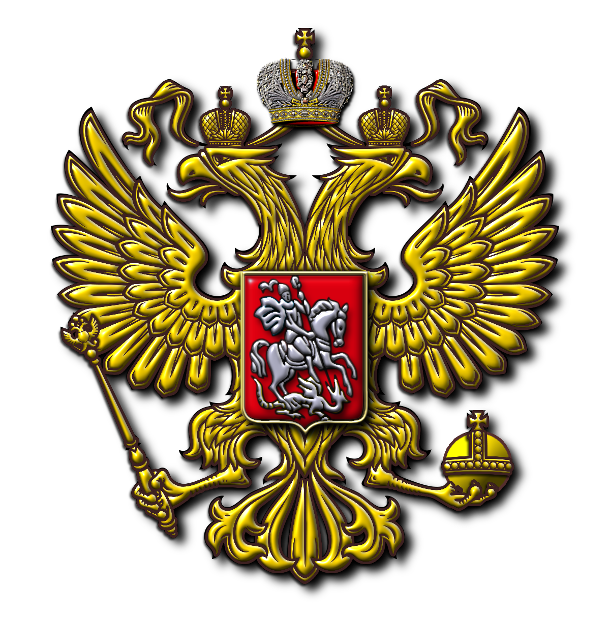 Coat Of Arms Of Russia PNG Background Isolated Image